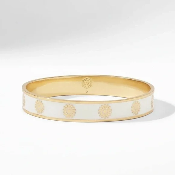 Julie Vos  Ivory Enamel Soleil Stacking Bangle NWT - Picture 4 of 5